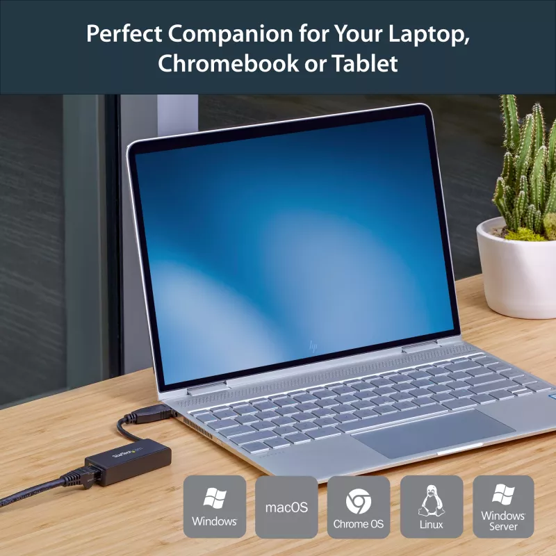 StarTech.com USB 3.0 prie Gigabit Ethernet tinklo adapteris, 10/100/1000 Mbps, USB į RJ45, USB 3.0 į LAN adapteris, USB 3.0 Ethernet adapteris (GbE), atitinka TAA