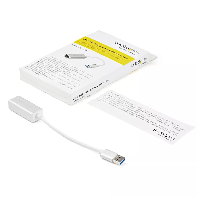 StarTech.com USB 3.0 į Gigabit tinklo adapteris - sidabrinis