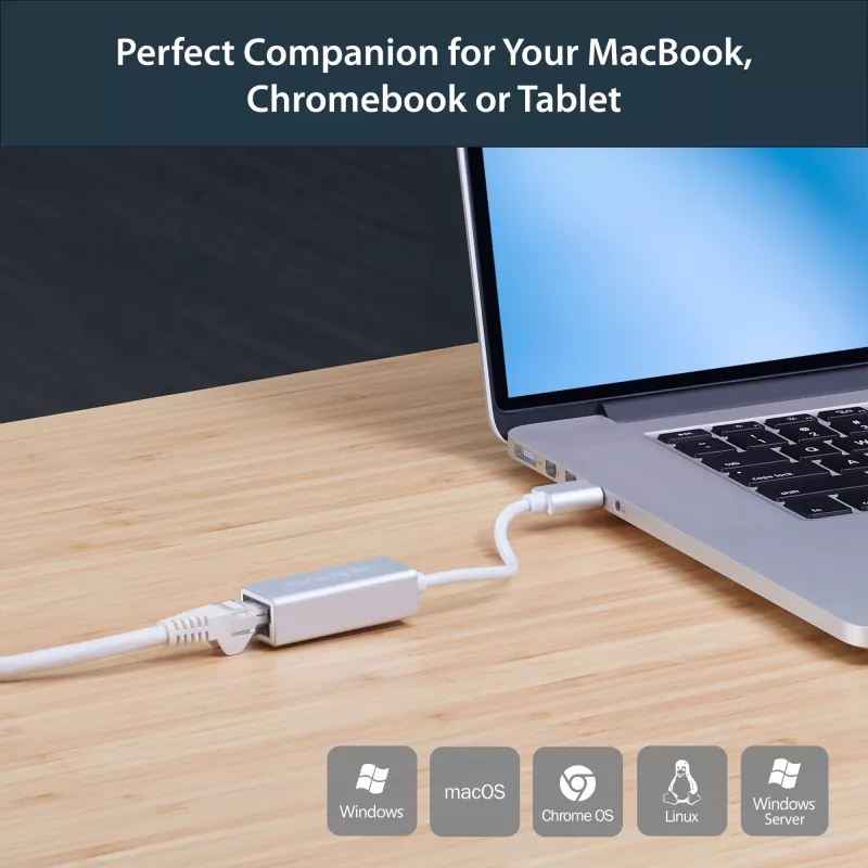 StarTech.com USB 3.0 į Gigabit tinklo adapteris - sidabrinis