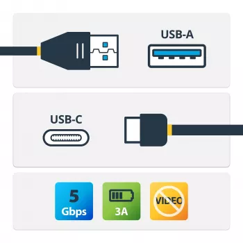 StarTech.com USB į USB-C laidas - M/M - 1 m - USB 3.0 - USB-A į USB-C