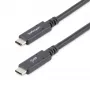 StarTech.com 1,8 m USB C į USB C laidas – 5A, 100W PD 3.0, sertifikuotas Works With Chromebook, USB-IF, vyriškas/vyriškas, USB 3.0 5Gbps, juodas