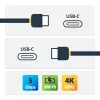 StarTech.com USB-C laidas su Power Delivery (3A) - vyriškas/vyriškas - 2 m - USB 3.0 - USB-IF sertifikuotas