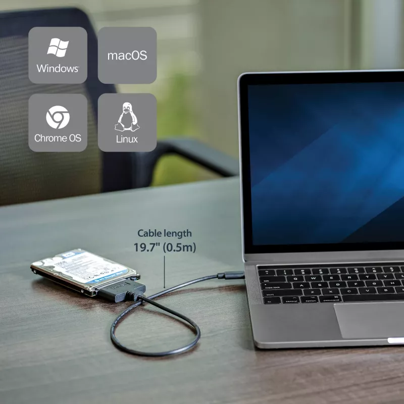 StarTech.com USB 3.1 (10Gbps) adapterinis kabelis 2,5 inch SATA diskams - USB-C