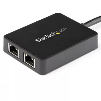 StarTech.com USB 3.0 prievado adapteris su dviem Gigabit Ethernet prievadais ir USB prievadu