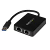 StarTech.com USB 3.0 prievado adapteris su dviem Gigabit Ethernet prievadais ir USB prievadu