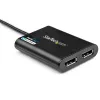 StarTech.com USB 3.0 į Dual DisplayPort adapteris – 4K 60Hz, 3.2 Gen 1 (3.1 Gen 1), USB Type-A, DisplayPort išvestis, 4096 x 2160 pikselių