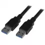 StarTech.com USB 3.0 laidas A-A, vyriški/vyriški, 3 m, juodas