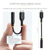 StarTech.com USBCAUDIO2 USB-C–3,5 mm TRRS ausinių / laisvų rankų garso adapteris, 32 bitų DAC, suderinamas su Thunderbolt, 12,7 cm, juodos spalvos