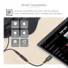 StarTech.com USBCAUDIO2 USB-C–3,5 mm TRRS ausinių / laisvų rankų garso adapteris, 32 bitų DAC, suderinamas su Thunderbolt, 12,7 cm, juodos spalvos