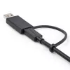 StarTech.com 3ft (1m) USB-C laidas su USB-A adapteriu – Hibridinis 2-in-1 USB-C laidas su USB-A – USB-C į USB-C (10Gbps/100W PD), USB-A į USB-C (5Gbps) – Idealus hibridinei dokų stočiai