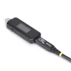 „StarTech.com“ USB-C galios testeris, skaitmeninis multimetras, dvipusis įtampos ir srovės matuoklis, iki 240 W PD EPR, nešiojamas USB-C kabelio ir prievado galios matuoklis