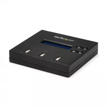 „StarTech.com“ nepriklausomas USB atmintukų kopijavimo ir trynimo įrenginys 1:2, 1,5 GB/min, LCD ekranas