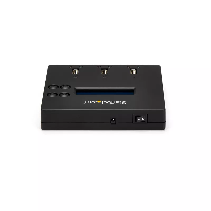 „StarTech.com“ nepriklausomas USB atmintukų kopijavimo ir trynimo įrenginys 1:2, 1,5 GB/min, LCD ekranas