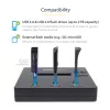 „StarTech.com“ nepriklausomas USB atmintukų kopijavimo ir trynimo įrenginys 1:2, 1,5 GB/min, LCD ekranas