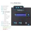„StarTech.com“ nepriklausomas USB atmintukų kopijavimo ir trynimo įrenginys 1:2, 1,5 GB/min, LCD ekranas