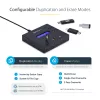 „StarTech.com“ nepriklausomas USB atmintukų kopijavimo ir trynimo įrenginys 1:2, 1,5 GB/min, LCD ekranas