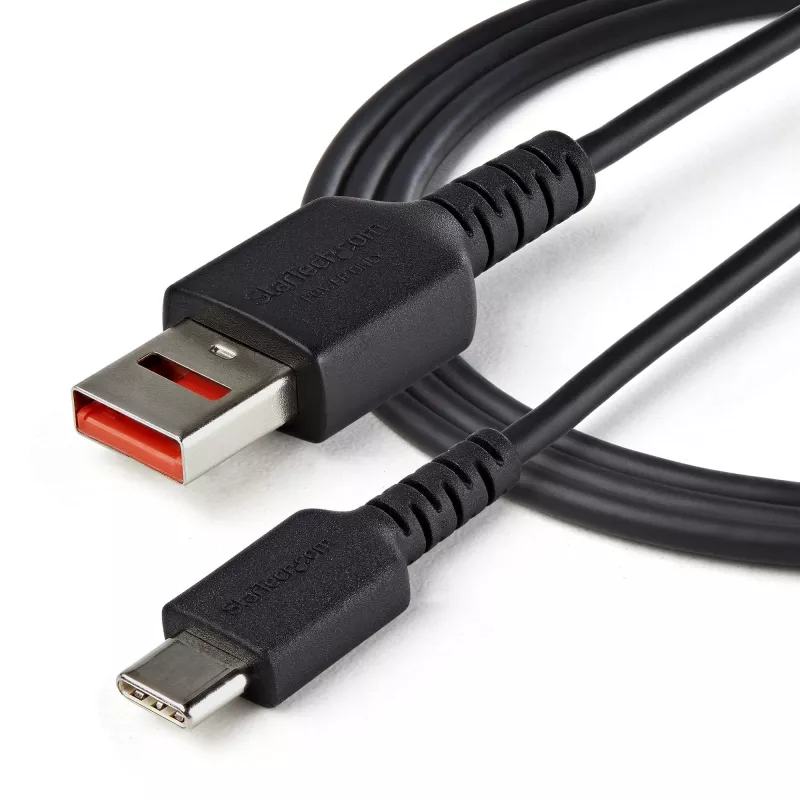 StarTech.com 3ft (1m) Saugus įkrovimo laidas – USB-A į USB-C duomenų blokavimo laidas – tik įkrovimui, be duomenų – telefonui/planšetei