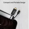 Unitek V1152A Mini DisplayPort į HDMI laidas, 2 m, HDMI 1.4, 4K@30Hz, HDCP 2.0, paauksuoti kontaktai, juodas