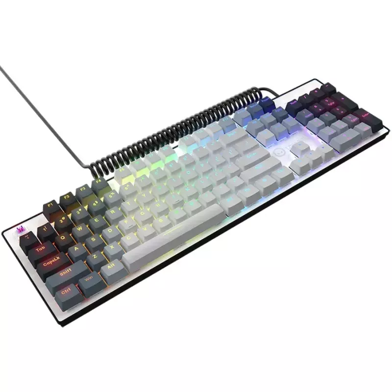 Mechaninė klaviatūra LORGAR Azar 514 White su RGB foniniu apšvietimu, ENG išdėstymas