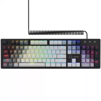 Mechaninė klaviatūra LORGAR Azar 514 White su RGB foniniu apšvietimu, ENG išdėstymas