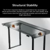 Stalas COUGAR Gaming E-GRAV 180 Juodas Stačiakampis Anglies Pluošto 180x80 cm