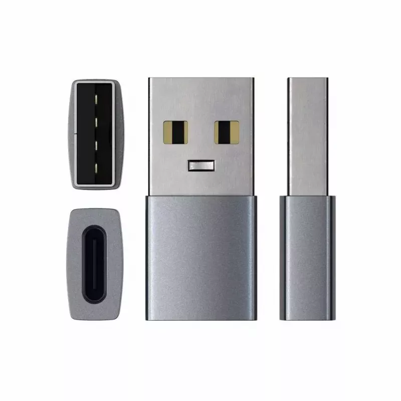 Satechi ST-TAUCM USB-A į USB-C adapteris, pilka
