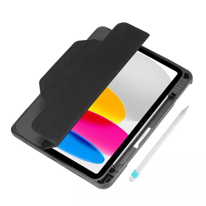 DEQSTER Rugged MAX Dėklas, skirtas iPad 10,9 colio (10 kartos), Juodas