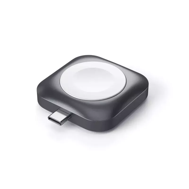 Įkrovimo stovas Satechi ST-TCMCAWM Apple Watch juodas sidabrinis baltas aliuminis