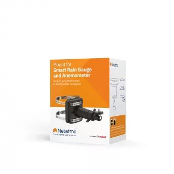 Netatmo laikiklis išmaniajam lietaus matuokliui ir išmaniajam anemometrui, juodas, Netatmo, 65 mm, 65 mm, 135 mm, 75 mm