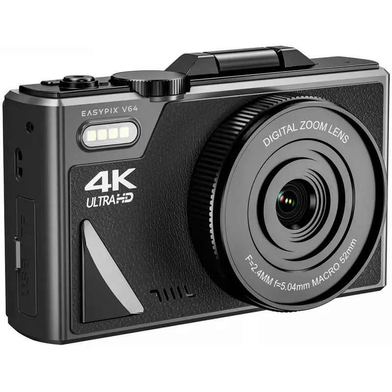 Skaitmeninis fotoaparatas EASYPIX V64 Flip 20203 – 16 MP, 1080p vaizdo įrašymas