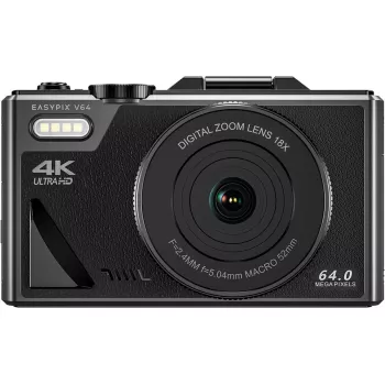 Skaitmeninis fotoaparatas EASYPIX V64 Flip 20203 – 16 MP, 1080p vaizdo įrašymas