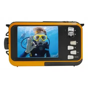Vandeniui atspari kompaktiška fotoaparatas Easypix W3027 Wave 5 MP 1280 x 720 pikselių Oranžinė