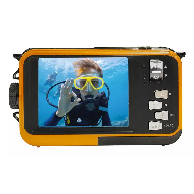 Vandeniui atspari kompaktiška fotoaparatas Easypix W3027 Wave 5 MP 1280 x 720 pikselių Oranžinė