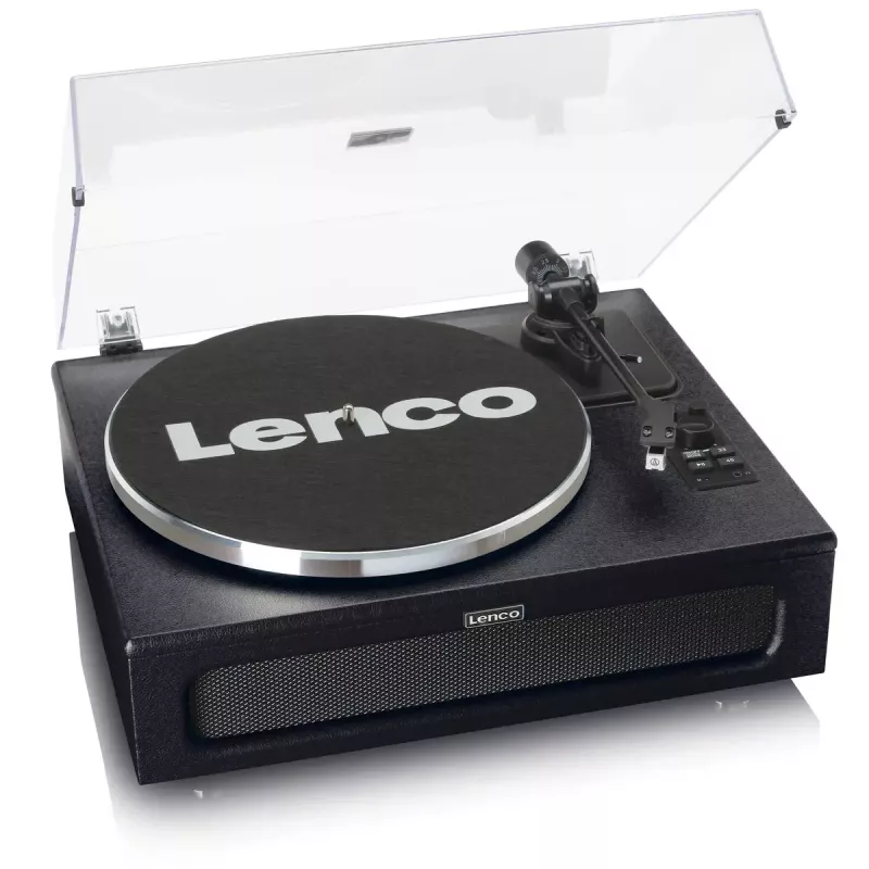 Pavarų diržu varomas vinilinis grotuvas Lenco LS-430BK juodas 40W Bluetooth