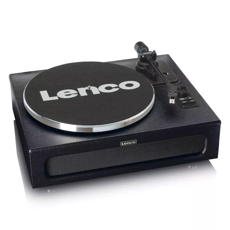 Pavarų diržu varomas vinilinis grotuvas Lenco LS-430BK juodas 40W Bluetooth