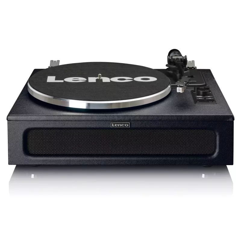 Pavarų diržu varomas vinilinis grotuvas Lenco LS-430BK juodas 40W Bluetooth