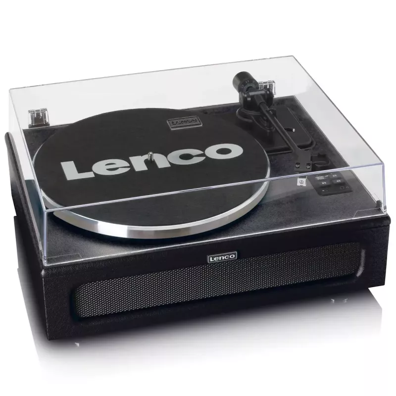 Pavarų diržu varomas vinilinis grotuvas Lenco LS-430BK juodas 40W Bluetooth