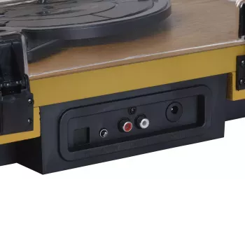 Denver VPL-230LW juodas medinis pusiau automatinis grotuvas 2W RMS