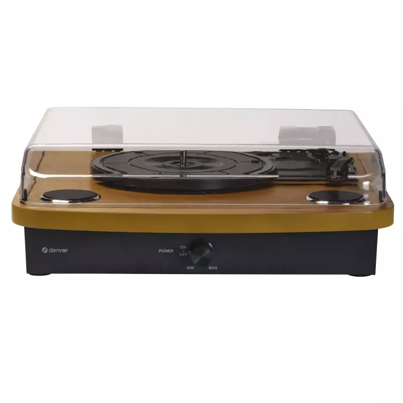 Denver VPL-230LW juodas medinis pusiau automatinis grotuvas 2W RMS