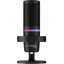 HyperX DuoCast USB mikrofonas (juodas) su RGB apšvietimu