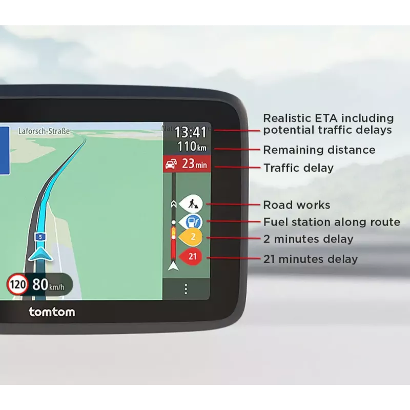 Navigatorius TomTom GO Classic 5 colių liečiamas ekranas Juodas 32GB 2000MB RAM