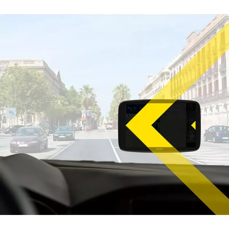 Nešiojamas GPS navigatorius TOMTOM GO su 7 colių jutikliniu ekranu, 32 GB, Europos žemėlapiais, juodas