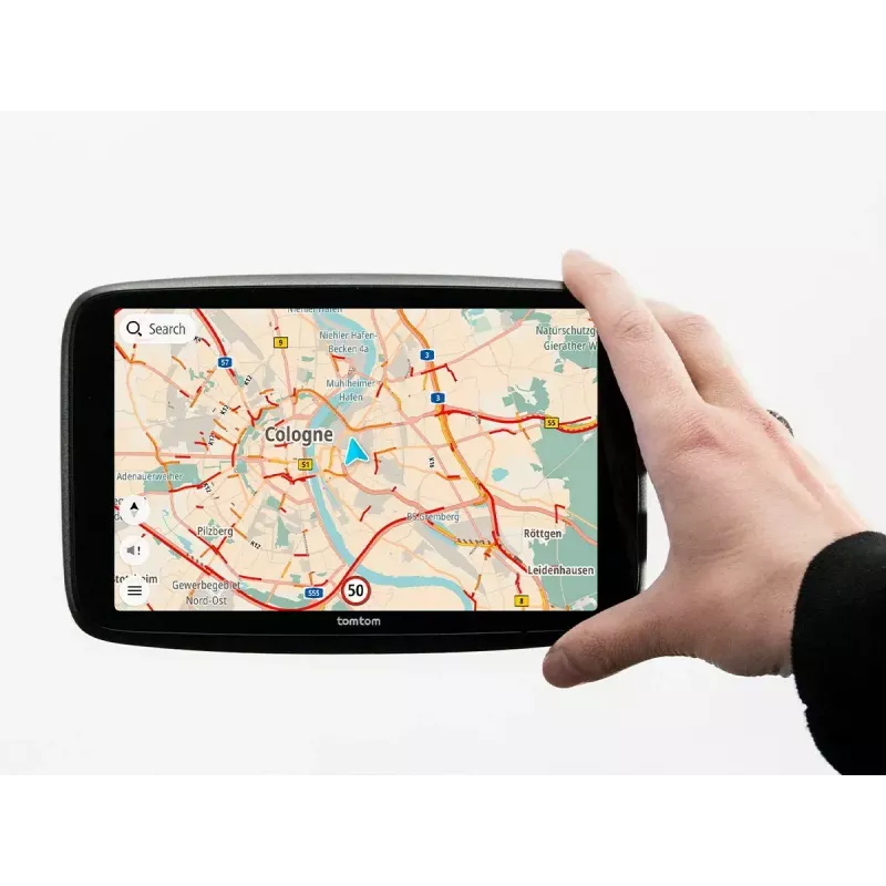 Nešiojamas GPS navigatorius TOMTOM GO su 7 colių jutikliniu ekranu, 32 GB, Europos žemėlapiais, juodas