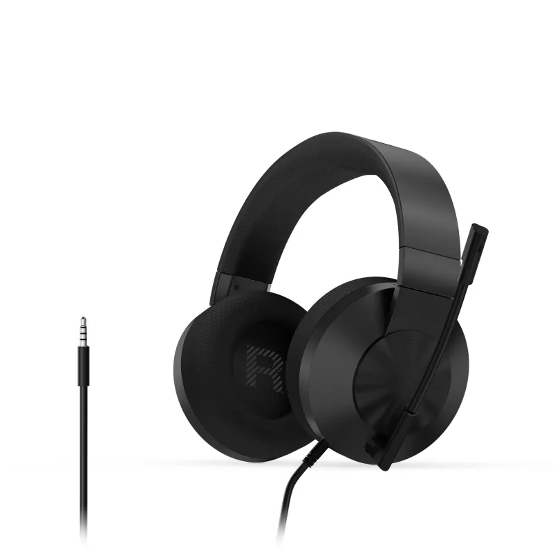 Ausinės Lenovo H210 laidinės žaidimams juodos 20-20000 Hz 2 m laidas