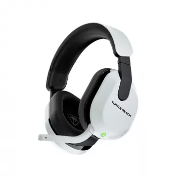 Turtle Beach Stealth 600 Gen 3 Baltas belaidis žaidimų ausinių komplektas PlayStation, PS5, PS4, PC ir mobiliems įrenginiams, 80 val. baterija, 50 mm garsiakalbiai, Bluetooth