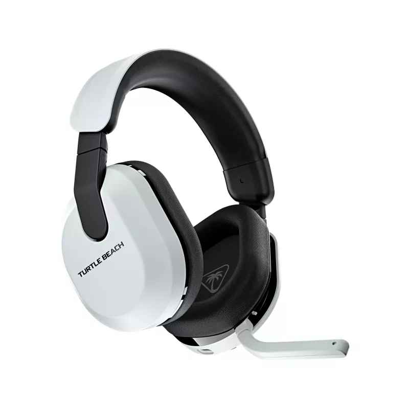 Turtle Beach Stealth 600 Gen 3 Baltas belaidis žaidimų ausinių komplektas PlayStation, PS5, PS4, PC ir mobiliems įrenginiams, 80 val. baterija, 50 mm garsiakalbiai, Bluetooth