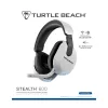Turtle Beach Stealth 600 Gen 3 Baltas belaidis žaidimų ausinių komplektas PlayStation, PS5, PS4, PC ir mobiliems įrenginiams, 80 val. baterija, 50 mm garsiakalbiai, Bluetooth