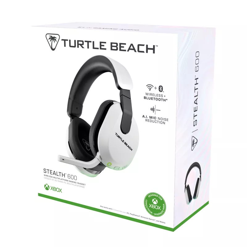 Belaidės ausinės žaidimams Turtle Beach Stealth 600 Gen 3 (baltos)