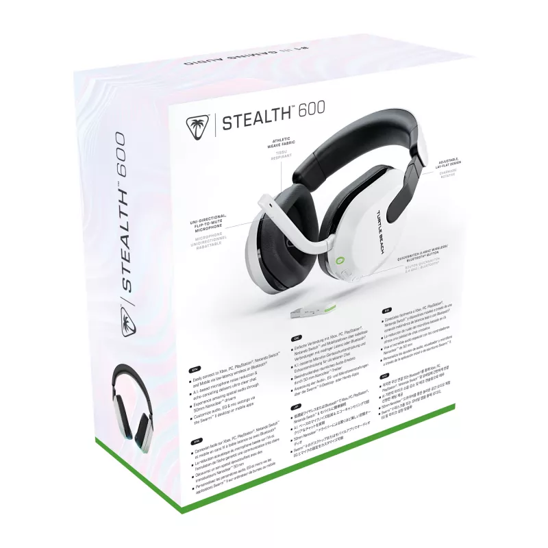 Belaidės ausinės žaidimams Turtle Beach Stealth 600 Gen 3 (baltos)