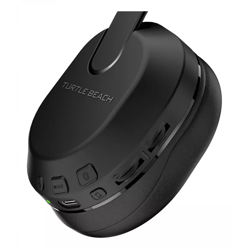 Turtle Beach Stealth 500 Juoda PlayStation belaidė žaidimų ausinė iki 40 val. baterijos ir Bluetooth PS5, PS4, PC ir mobiliajam